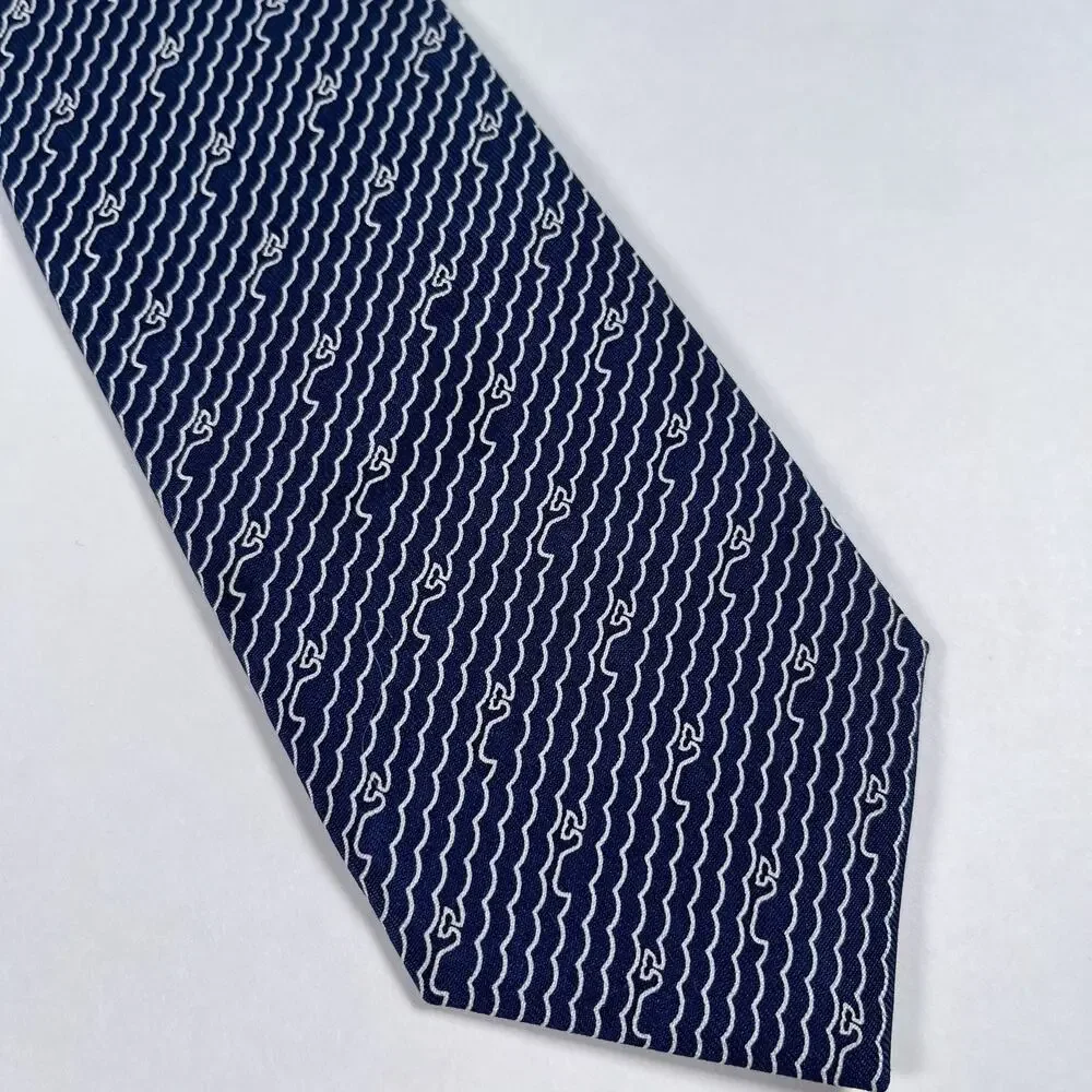Vineyard Vines Boys Necktie Lot Whale Dog Golden Retriever Wool Silk One NWT